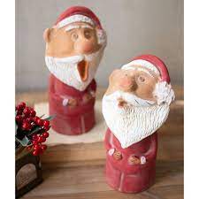 Caroling Clay Santas