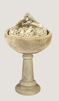 ASC Bird Bowl Fountain On Pedestal