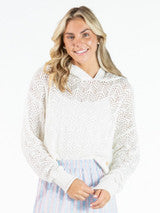 Simply Southern Hooded Open Knit Pullover