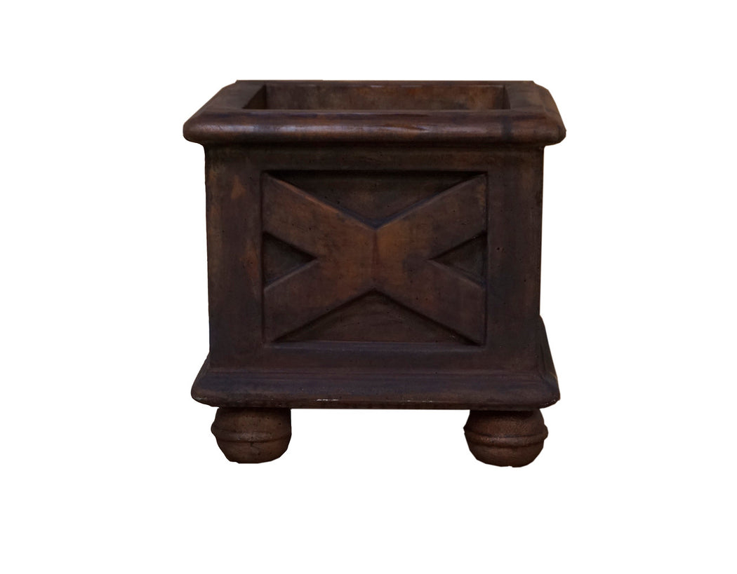 ASC 17" Estate Sq Planter W/Feet