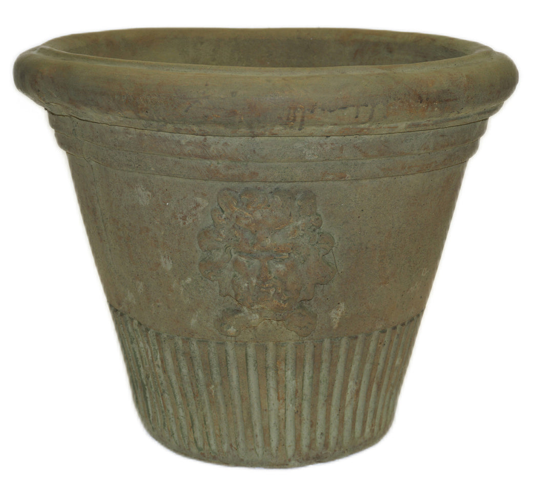 ASC 19" Fluted Pot W/Face