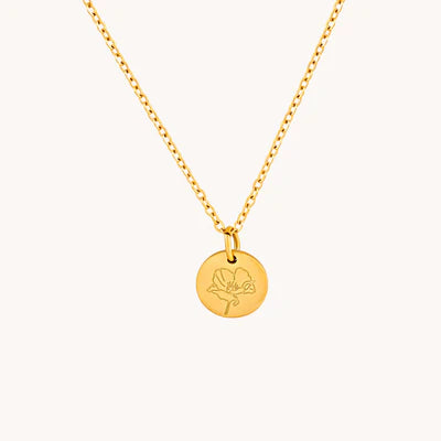 Gratinsta Birthflower Necklace