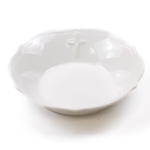 Cross Embossed Serving Bowl 11"
