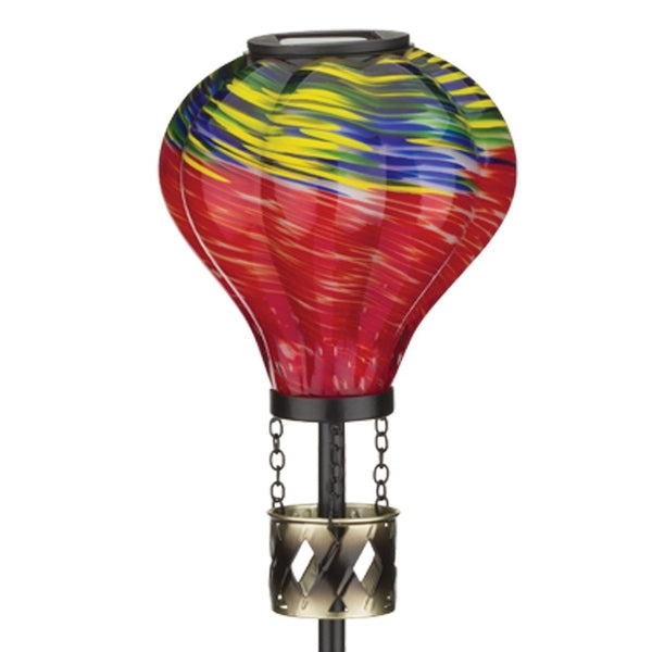 Murano Hot Air Balloon Solar Light Stake - Regal