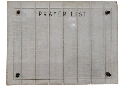 Prayer List Plaque