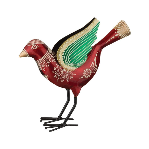 Henna Metal Rooster, Owl & Bird - Regal