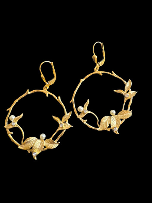 Catherine Popesco Hoop Branch Earrings