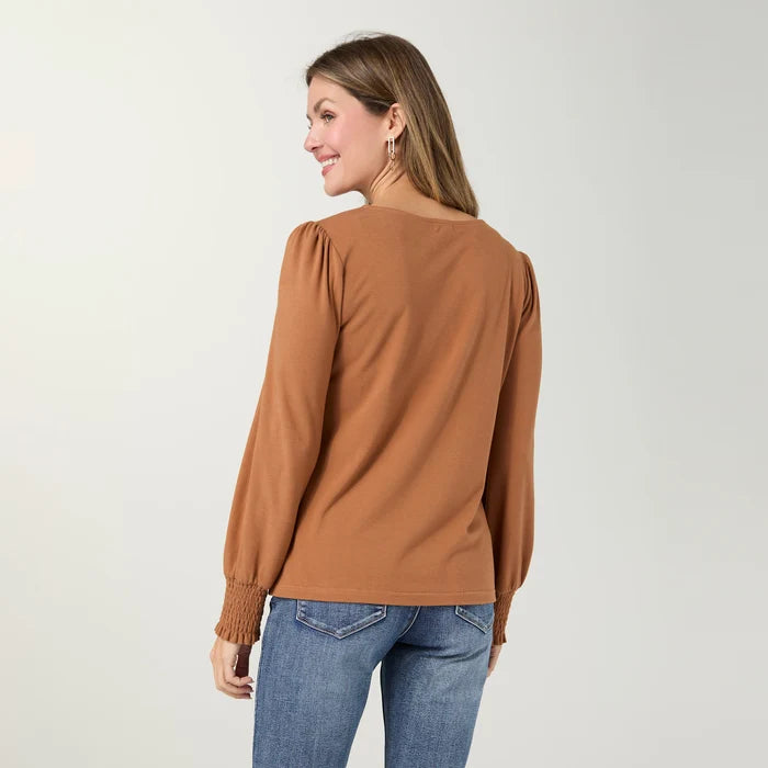 CC Shantel Crew Neck Long Sleeve Top