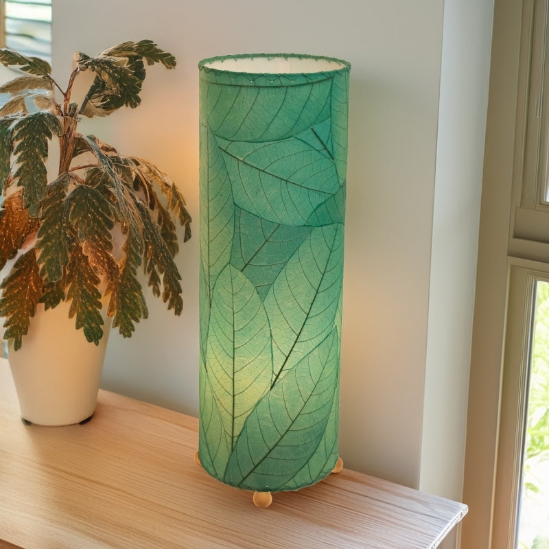 Cocoa Leaf Cylinder Lamp - Eangee