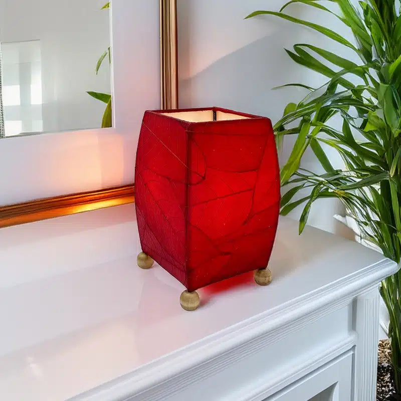 Mini Square Cocoa Leaf Lamp -Eangee