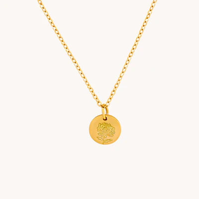 Gratinsta Birthflower Necklace