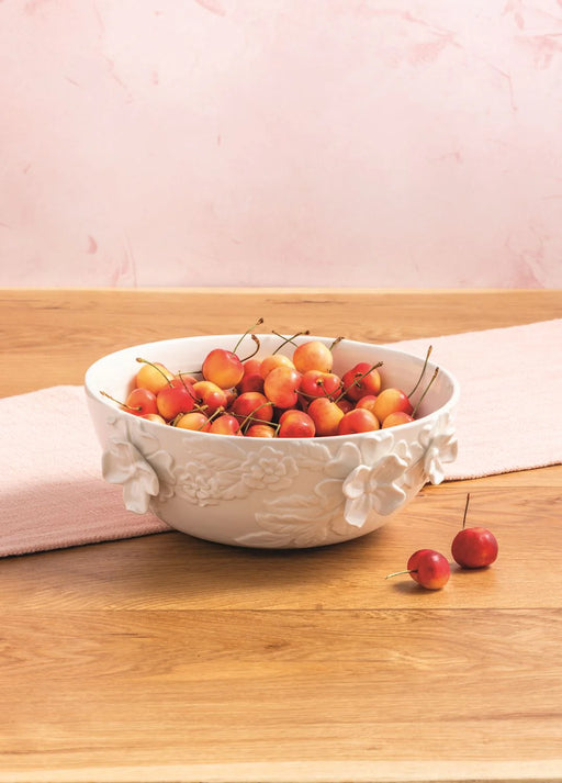 Mudpie White Floral Bowl