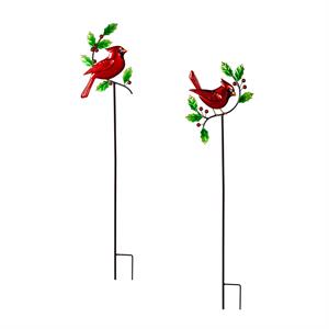 Christmas Cardinal Garden Stake
