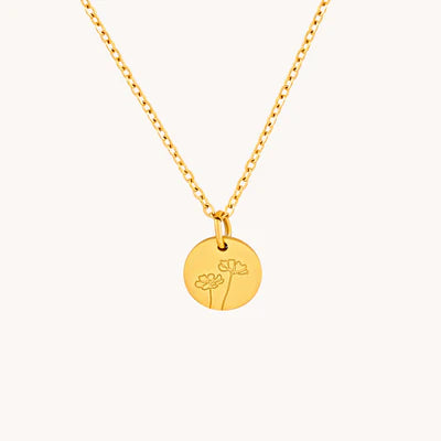 Gratinsta Birthflower Necklace