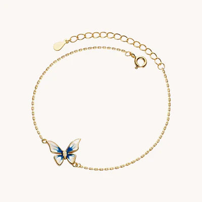 Gratinsta Blue Butterfly Bracelet