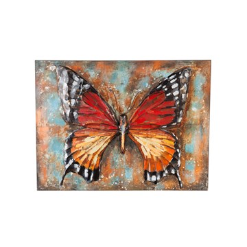 Butterfly Wall Decor - EG Painted Metal