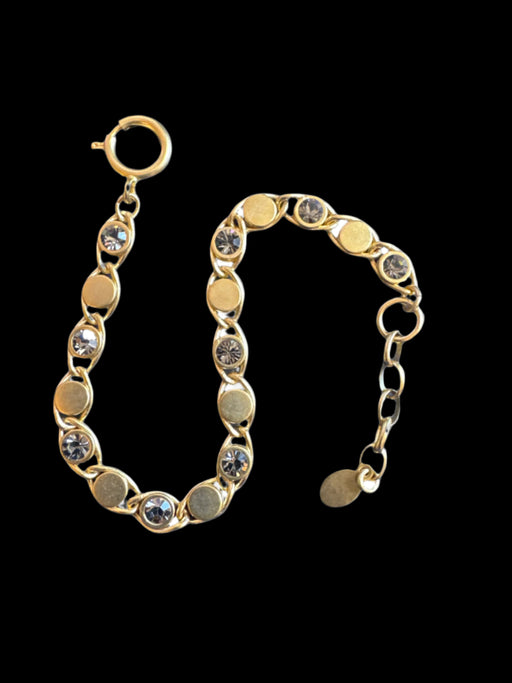 Catherine Popesco Round & Crystal Chain Bracelet