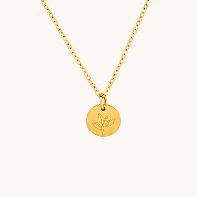 Gratinsta Birthflower Necklace
