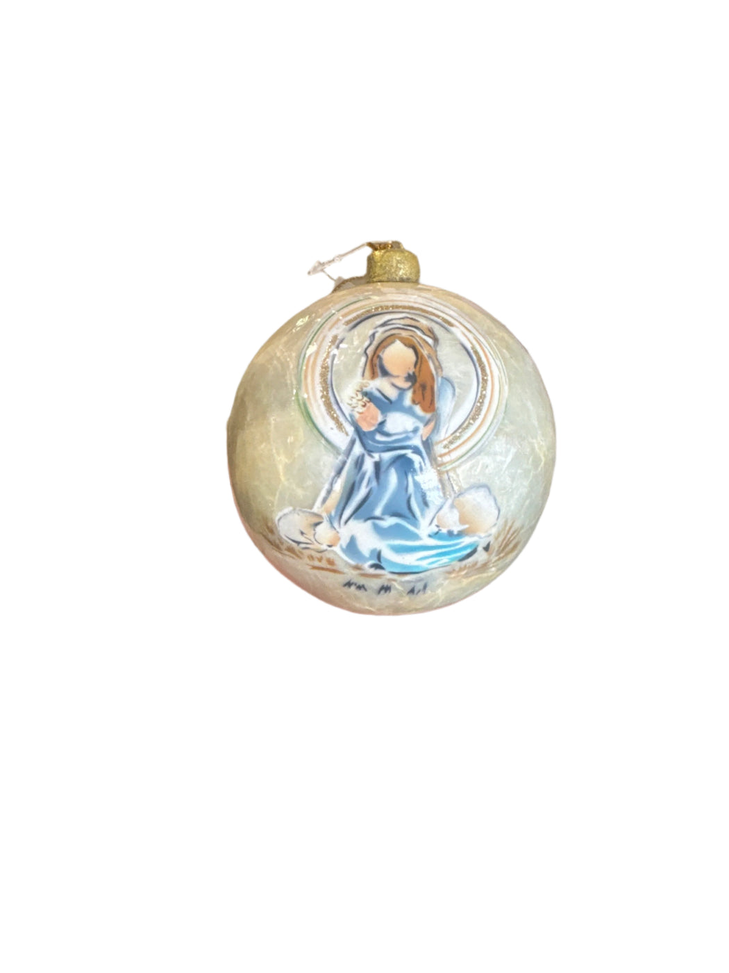 Hand Painted Christian Capiz Ball Ornaments