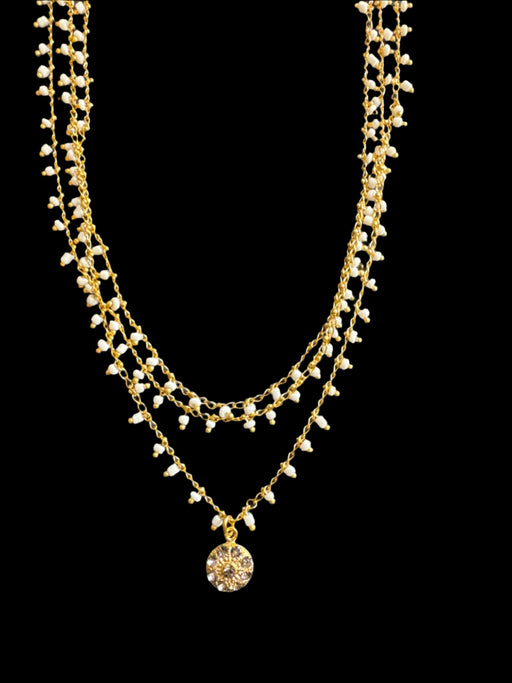 Catherine Popesco Triple Bead Strand Necklace
