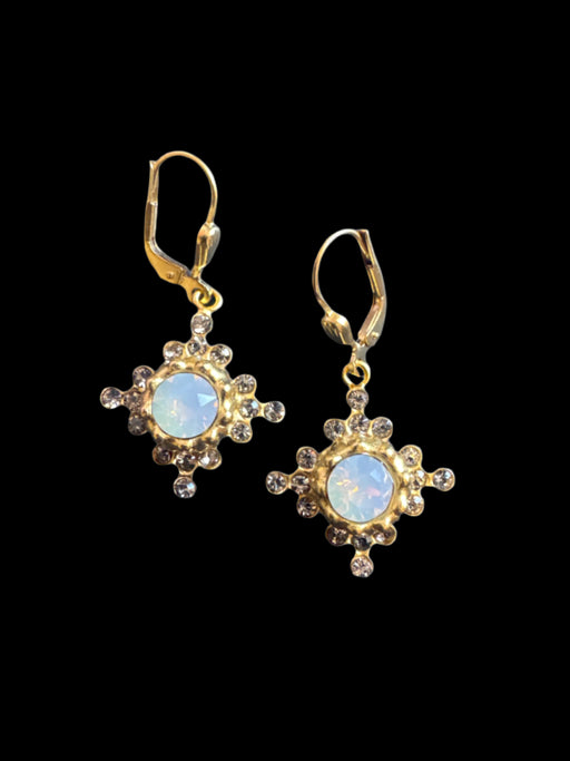 Catherine Popesco Round Crystal With Mini Crystal Surround Earrings