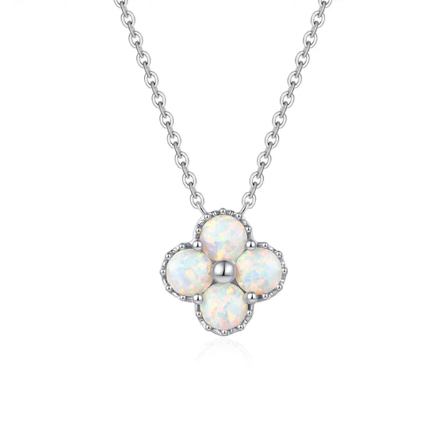 AA Opal Quatrefoil Necklace