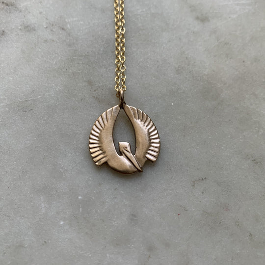 Mimosa Small Pelican Rising Necklace