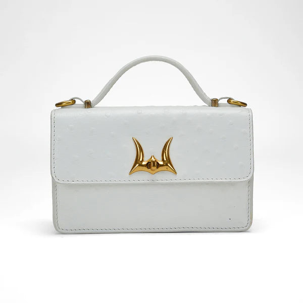 Loyal West Valencia Ostrich Leather Bag
