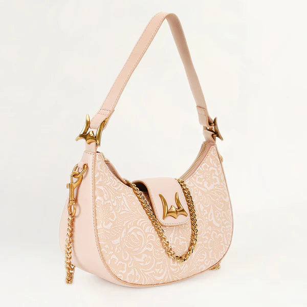 Loyal West Hobo Medium Floral Leather