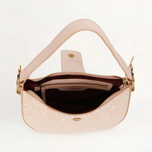 Loyal West Hobo Medium Floral Leather