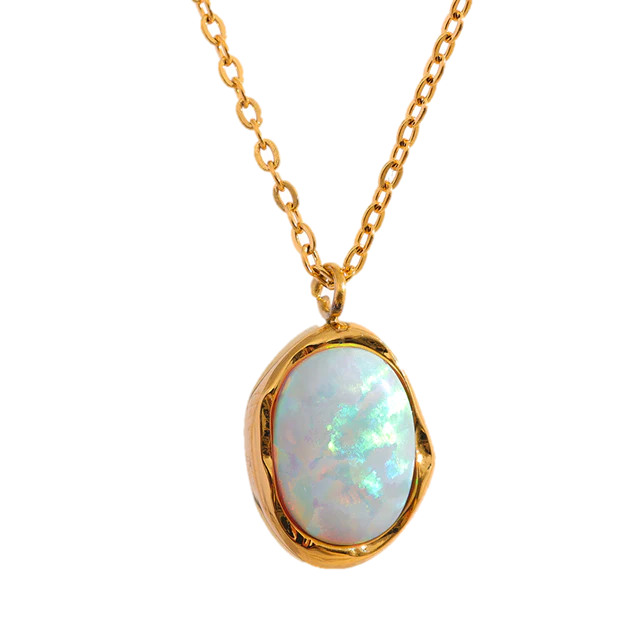 AA Sculptured Opal Necklace