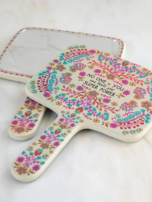 Natural Life Wooden Hand Mirror