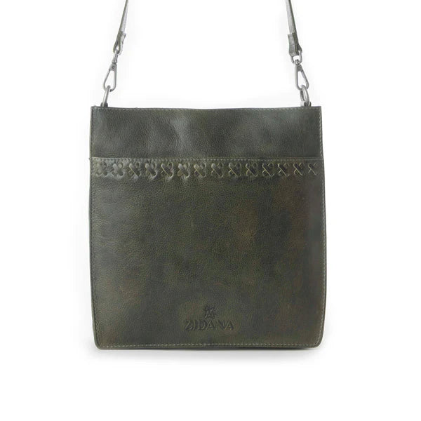 Zidana Mirelle Woven Leather Sling Bag
