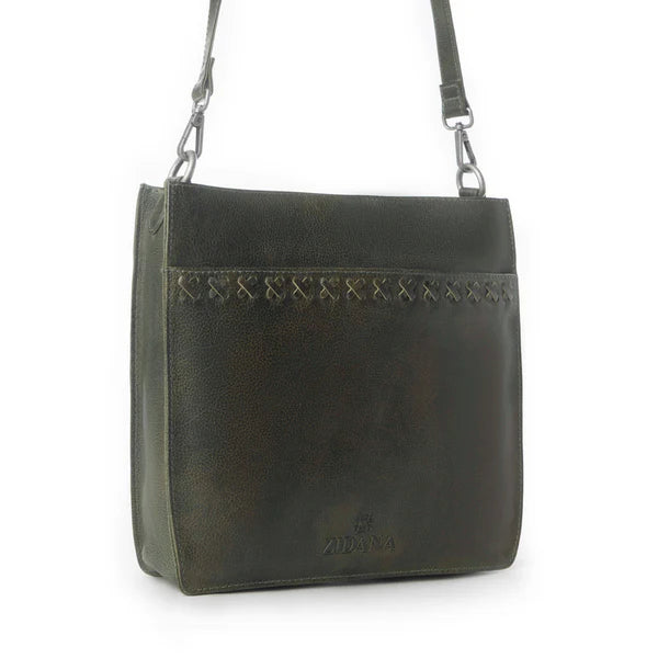 Zidana Mirelle Woven Leather Sling Bag