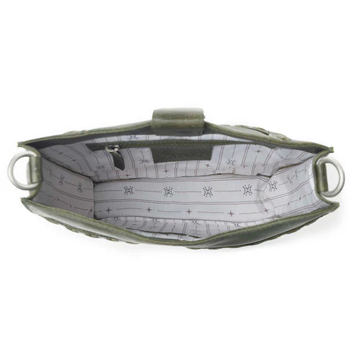 Zidana Mirelle Woven Leather Sling Bag