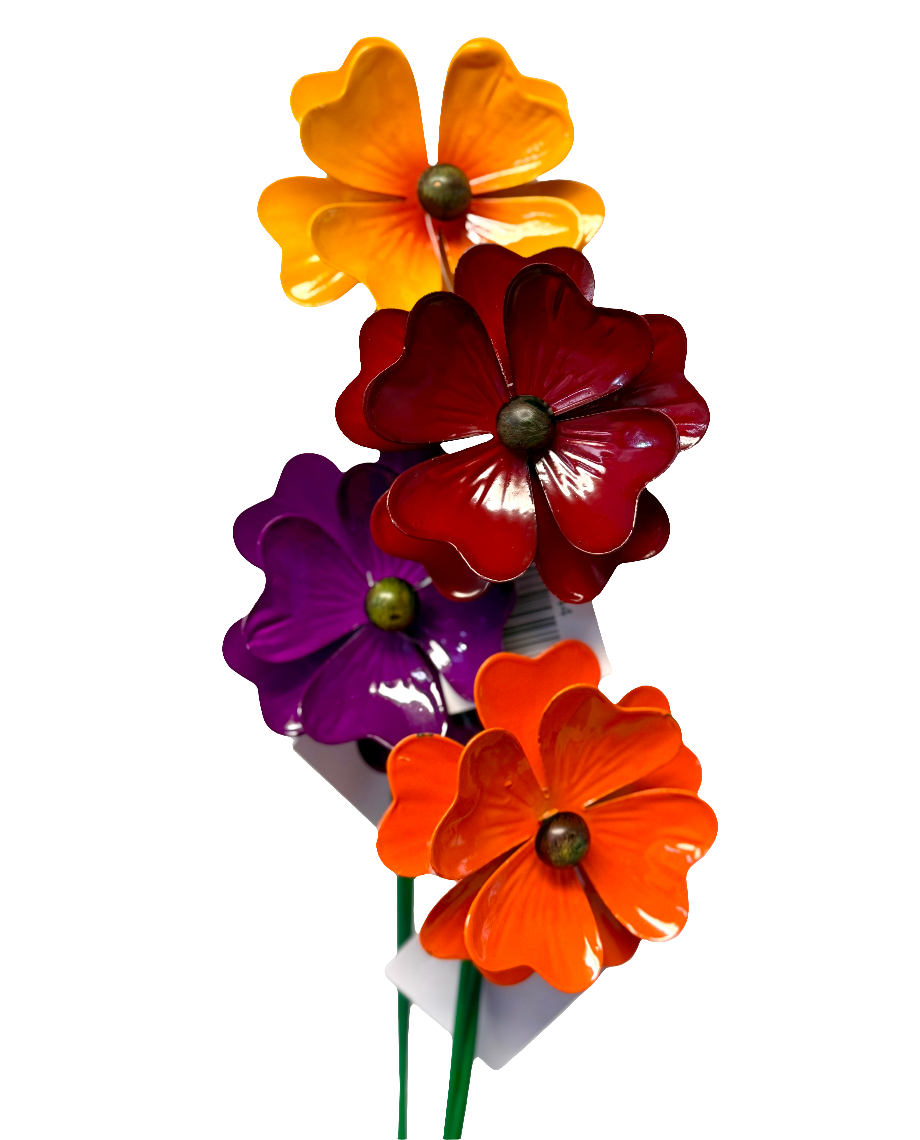 Metal Flowers Assorted Colors- MH