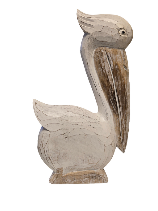 Sitting White Wood Pelicans