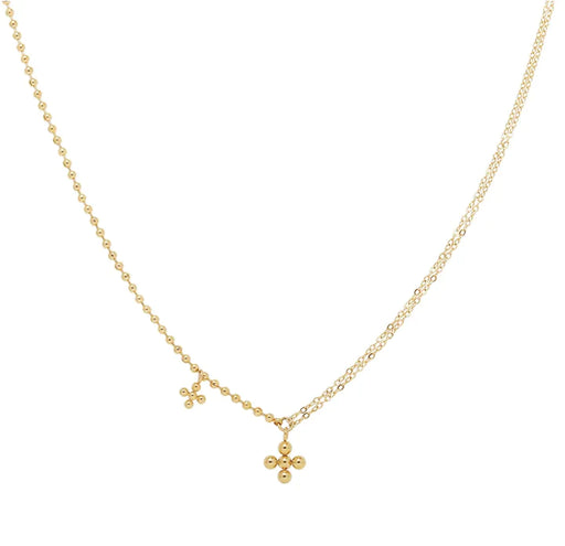 AA Beaded Crosses Necklace