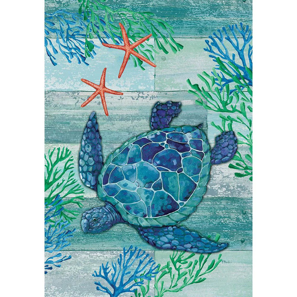 Sea Turtle Garden Flag