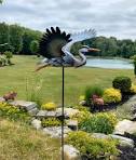 Blue Heron Cruising Lawn Art