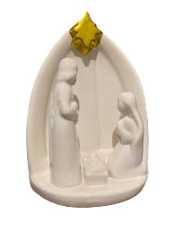 White Ceramic Holy Family