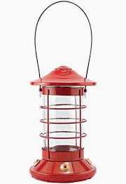 Red Port Lantern Hummingbird Feeder