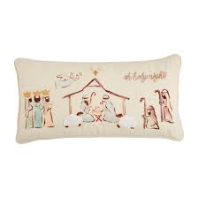 Mudpie Nativity Pillow