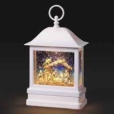 Roman LED Nativity Lantern