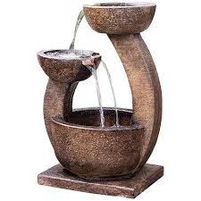 H Zen Two Bowl Fountain