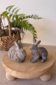 Rustic Ceramic Rabbits Assorted