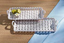 Mudpie Basket Weave Trays