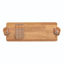 Mudpie Enamel Turkey Wood Board Set