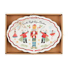 Mudpie Nutcracker Boxed Sentiment Plate