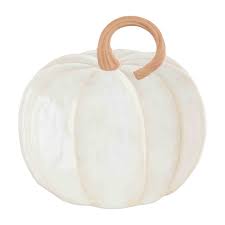 Mudpie White Pumpkin Bowl